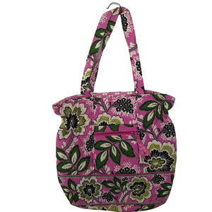 Vintage Vera Bradley Quilted Bag - Laura Tote - Priscilla Pink Floral